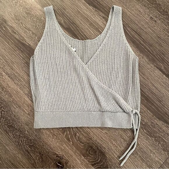 Vince Crossover Ribbed Cotton Tank - Picture 5 of 5
